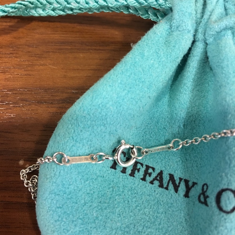 Auth. Tiffany & Co. Silver 3 Open Heart Necklace - Picture 3 of 7